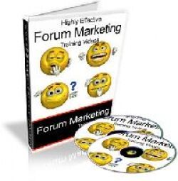eCover representing Highly Effective Forum Marketing Training Videos Software & Scripts with Master Resell Rights