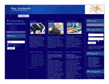 eCover representing Sea Animals Templates  with Private Label Rights