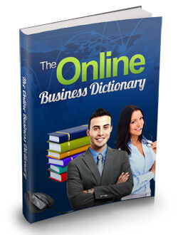 eCover representing The Online Business Dictionary eBooks & Reports with Master Resell Rights