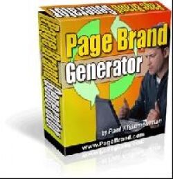 eCover representing Page Brand Generator  with Master Resell Rights