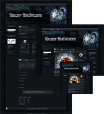 eCover representing Halloween Sorceress WP Theme  with Master Resell Rights