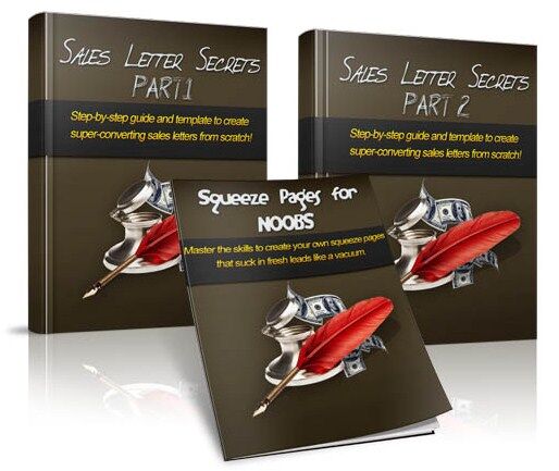 eCover representing Sales Letter Secrets eBooks & Reports with Master Resell Rights