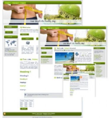 eCover representing Weight Loss 03 Blog Templates & Themes with Master Resell Rights