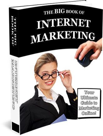 eCover representing The Big Book Of Internet Marketing eBooks & Reports with Master Resell Rights