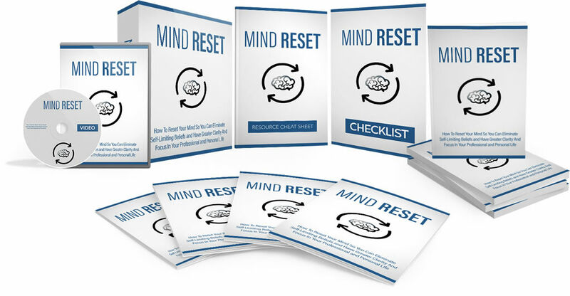 eCover representing Mind Reset Video Upgrade eBooks & Reports/Videos, Tutorials & Courses with Master Resell Rights