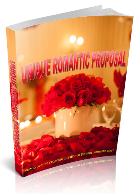 eCover representing Unique Romantic Proposal eBooks & Reports with Master Resell Rights
