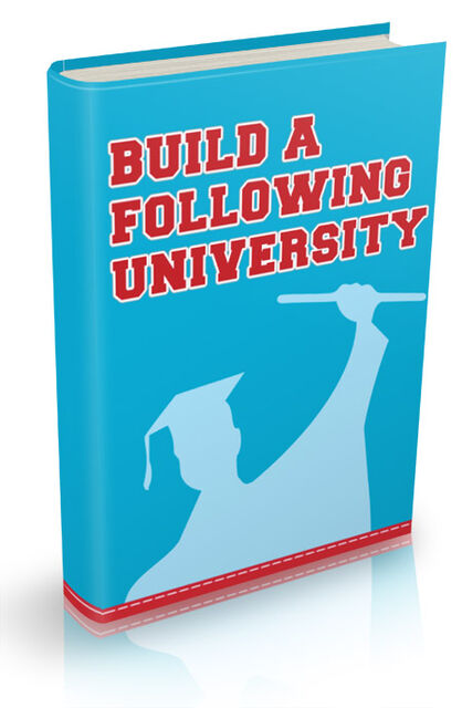 eCover representing Build A Following University eBooks & Reports/Videos, Tutorials & Courses with Personal Use Rights