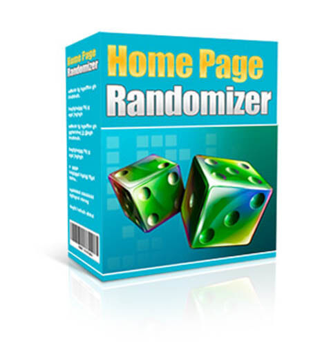eCover representing Home Page Randomizer Software & Scripts with Master Resell Rights