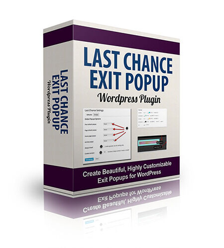eCover representing Last Chance Exit PopUp Software & Scripts with Personal Use Rights