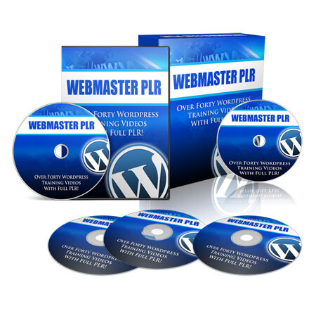 eCover representing Webmaster PLR Videos, Tutorials & Courses with Private Label Rights