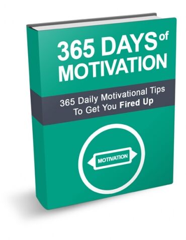 eCover representing 365 Days of Motivation eBooks & Reports with Master Resell Rights