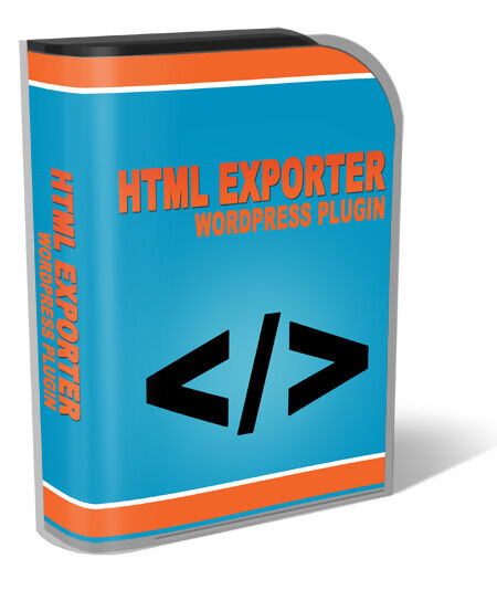 eCover representing HTML Exporter WordPress Plugin  with Personal Use Rights