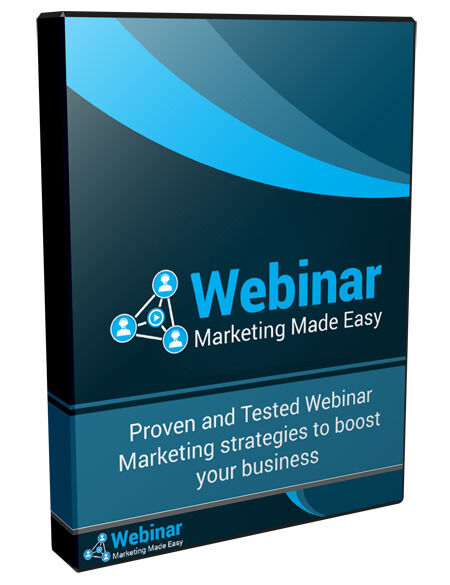 eCover representing Webinar Marketing Made Easy eBooks & Reports/Videos, Tutorials & Courses with Personal Use Rights