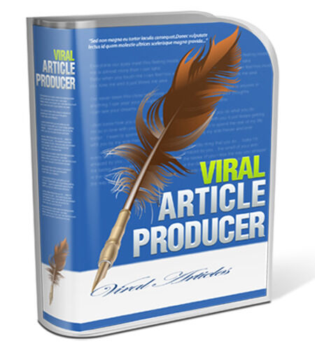 eCover representing Viral Article Producer Software & Scripts with Master Resell Rights
