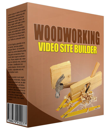 eCover representing Woodworking Video Site Builder  with Resell Rights
