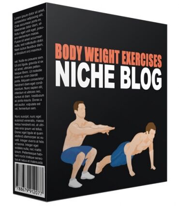 eCover representing Body Weight Exercises Flipping Niche Site Templates & Themes with Personal Use Rights