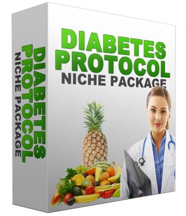 eCover representing Diabetes Protocol Niche Site Package Templates & Themes with Personal Use Rights