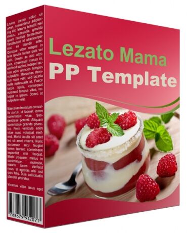 eCover representing Lezato Mama Multipurpose Powerpoint Template  with Personal Use Rights