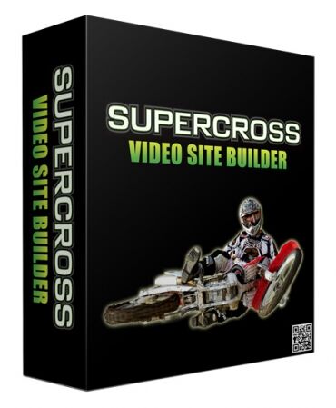eCover representing Supercross Video Site Builder  with Master Resell Rights