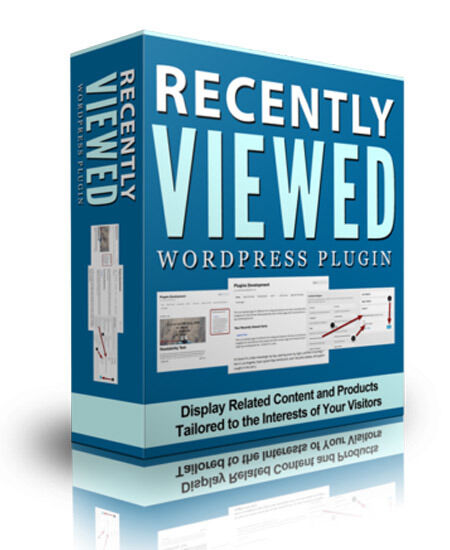 eCover representing Recently Viewed WP Plugin  with Personal Use Rights