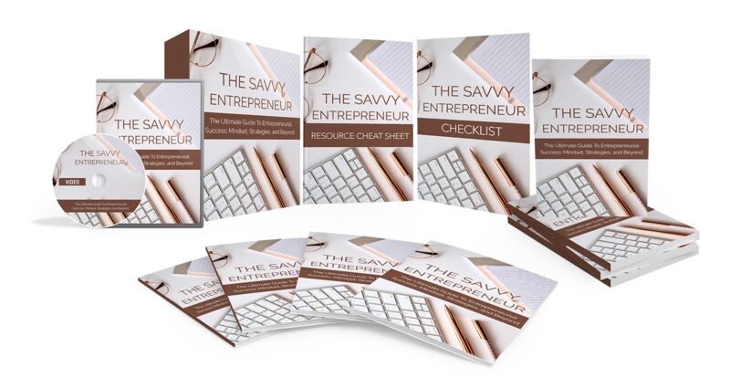 eCover representing The Savvy Entrepreneur Video Upgrade Videos, Tutorials & Courses with Master Resell Rights
