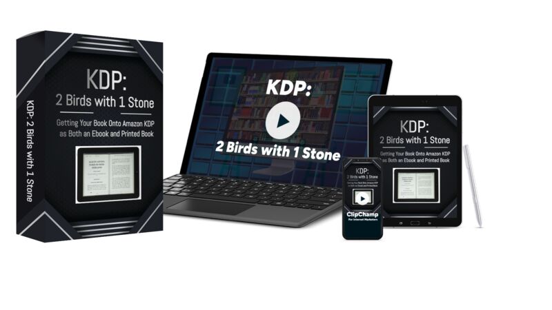 eCover representing KDP: 2 Birds with 1 Stone Videos, Tutorials & Courses with Master Resell Rights