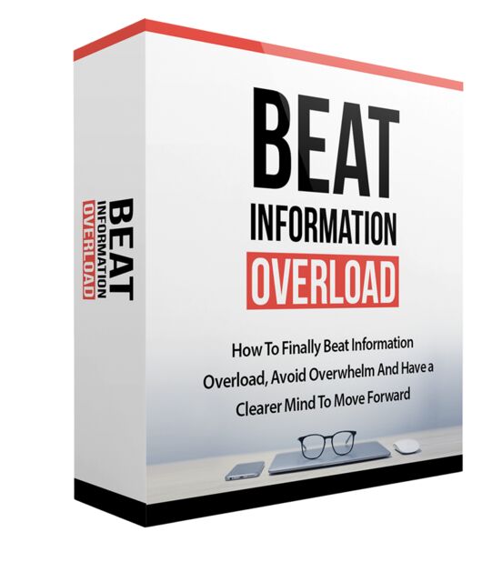 eCover representing Beat Information Overload Video Upgrade eBooks & Reports/Videos, Tutorials & Courses with Master Resell Rights