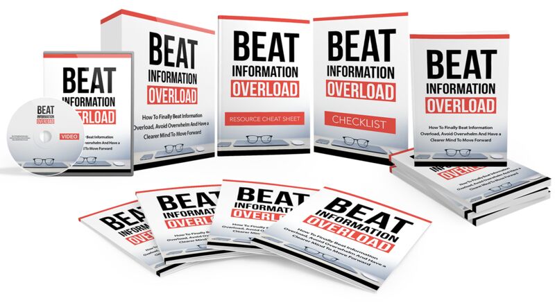 eCover representing Beat Information Overload Video Upgrade eBooks & Reports/Videos, Tutorials & Courses with Master Resell Rights