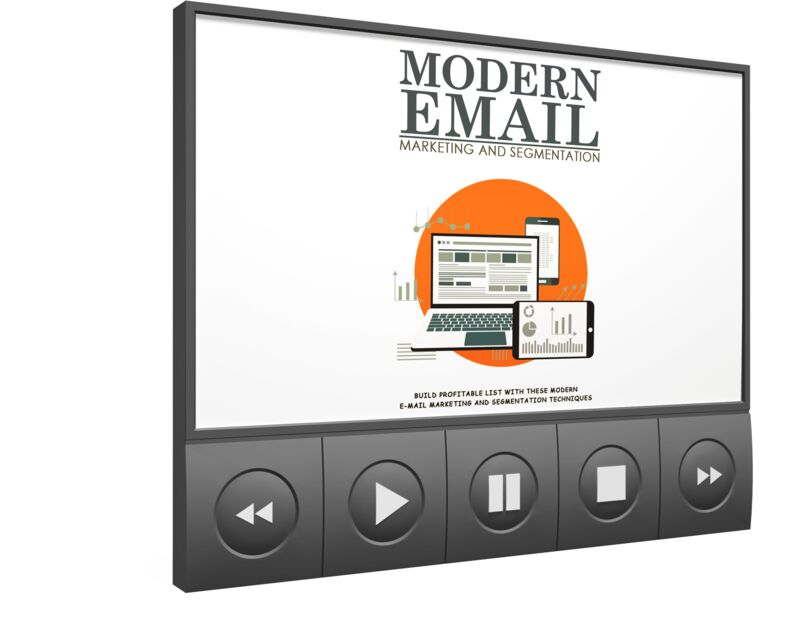 eCover representing Modern Email Marketing and Segmentation Video Upgrade eBooks & Reports/Videos, Tutorials & Courses with Master Resell Rights