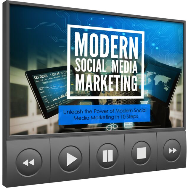 eCover representing Modern Social Media Marketing Video Upgrade eBooks & Reports/Videos, Tutorials & Courses with Master Resell Rights