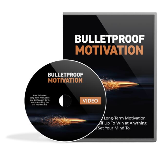 eCover representing Bulletproof Motivation Video Upgrade eBooks & Reports/Videos, Tutorials & Courses with Master Resell Rights