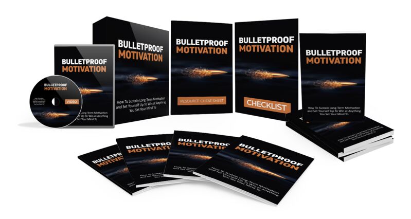 eCover representing Bulletproof Motivation Video Upgrade eBooks & Reports/Videos, Tutorials & Courses with Master Resell Rights