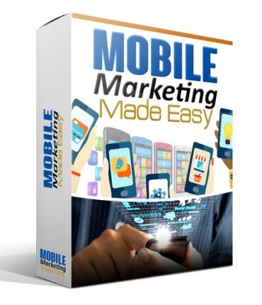 eCover representing Mobile Marketing Made Easy eCource eBooks & Reports with Private Label Rights