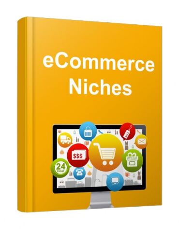 eCover representing eCommerce Niches eBooks & Reports with Personal Use Rights