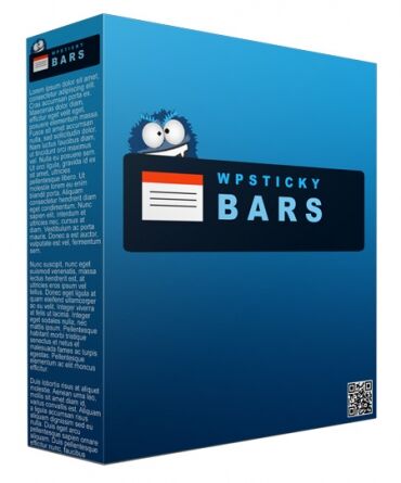 eCover representing WP Sticky Bars  with Personal Use Rights