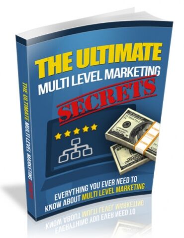 eCover representing Ultimate Multi Level Marketing Secrets eBooks & Reports with Master Resell Rights