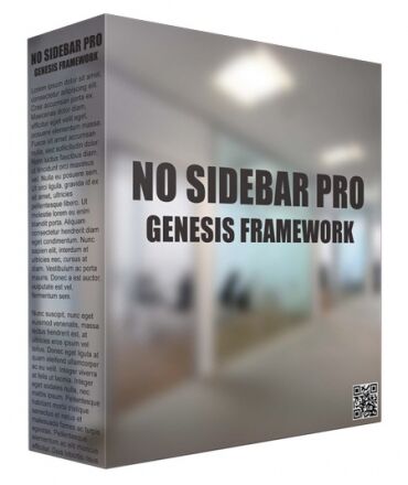 eCover representing No Sidebar Pro Genesis Framework WordPress Theme  with Personal Use Rights
