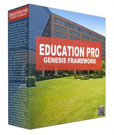 eCover representing Education Pro Genesis Framework WordPress Theme  with Personal Use Rights