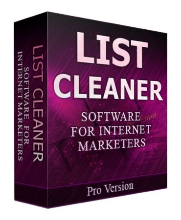 eCover representing List Cleaner V2 Software & Scripts with Private Label Rights