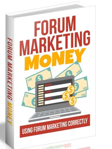 eCover representing Forum Marketing Money eBooks & Reports with Master Resell Rights