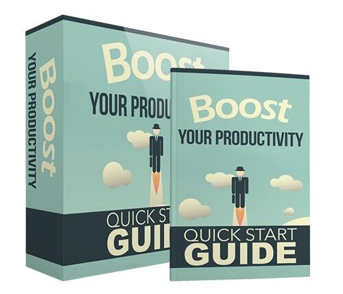 eCover representing Boost Your Productivity eBooks & Reports with Master Resell Rights