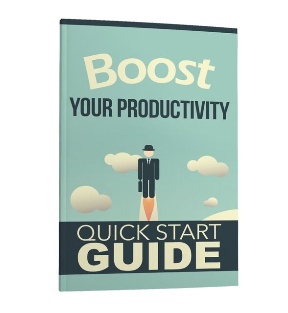 eCover representing Boost Your Productivity eBooks & Reports with Master Resell Rights