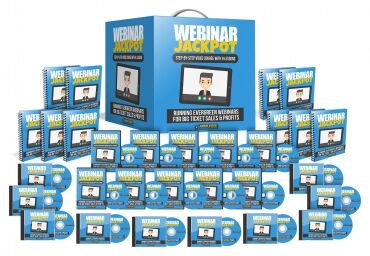 eCover representing Webinar Jackpot Video Course Videos, Tutorials & Courses with Master Resell Rights
