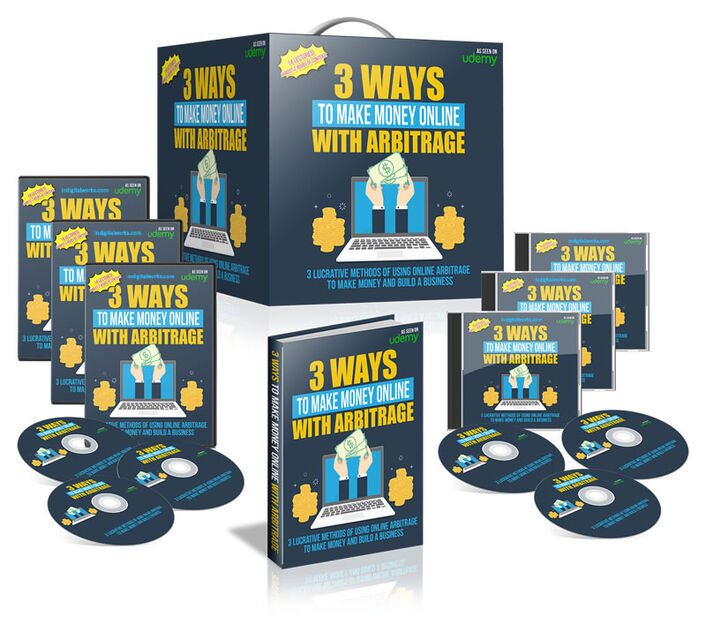 eCover representing 3 Ways To Make Money Online With Arbitrage Videos, Tutorials & Courses with Resell Rights