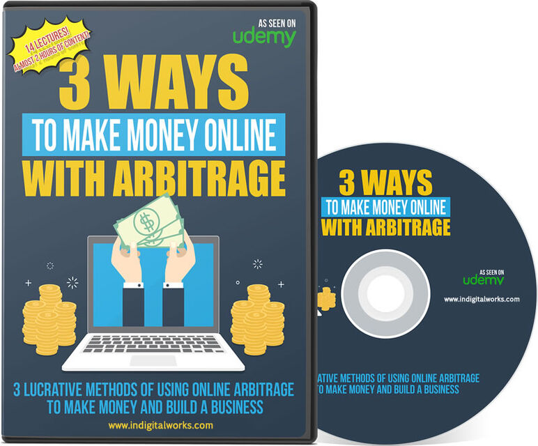 eCover representing 3 Ways To Make Money Online With Arbitrage Videos, Tutorials & Courses with Resell Rights