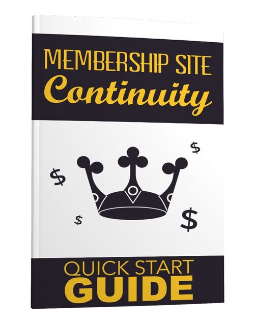 eCover representing Membership Site Continuity eBooks & Reports with Master Resell Rights