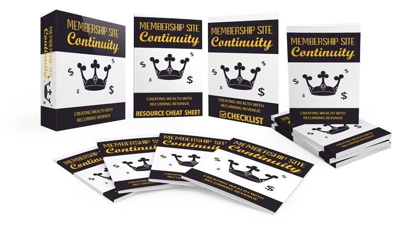eCover representing Membership Site Continuity GOLD eBooks & Reports with Master Resell Rights