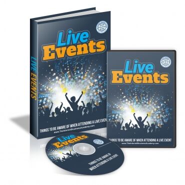 eCover representing Live Events Videos, Tutorials & Courses with Master Resell Rights