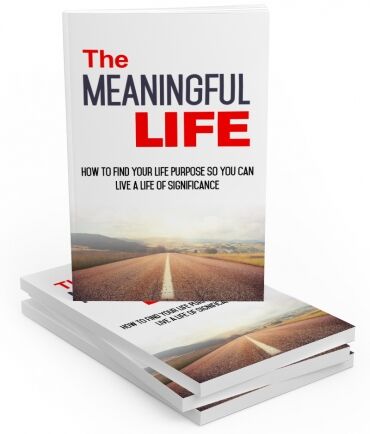 eCover representing The Meaningful Life eBooks & Reports with Master Resell Rights