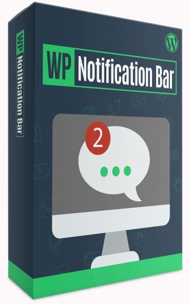 eCover representing WP Notification Bar  with Master Resell Rights
